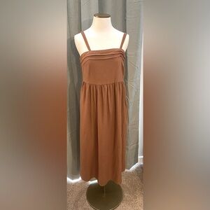 Joie linen aline midi dress